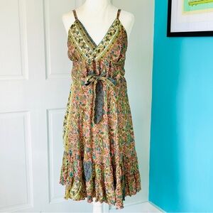 Zury Silk Blend Sleeveless Dress (FREE size)